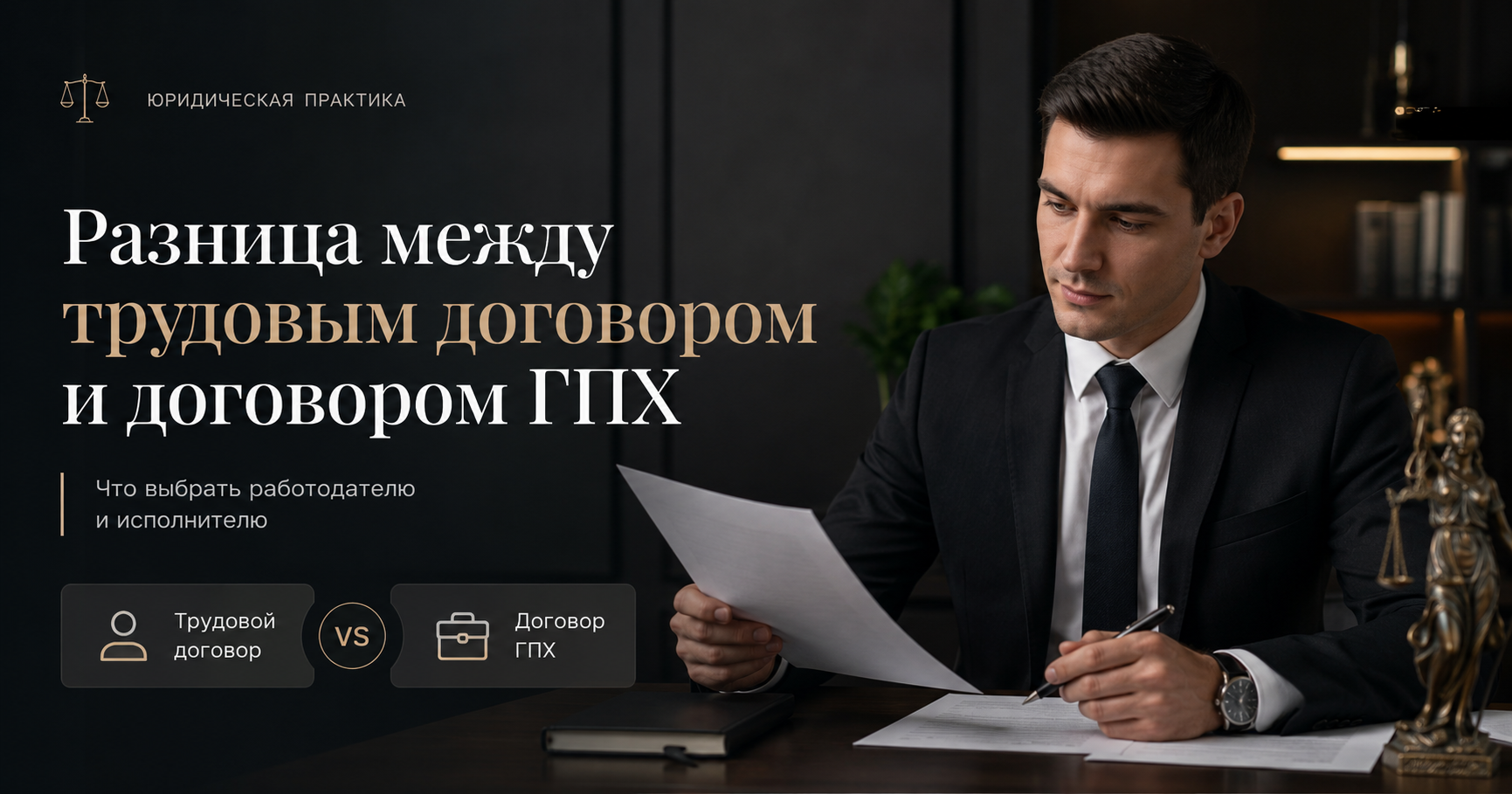 Чем отличается трудовой договор от договора ГПХ.